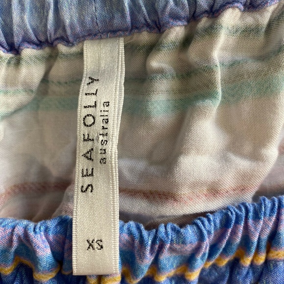 SEAFOLLY  Striped Off The Shoulder Dress Size XS 8 - Picture 5 of 6